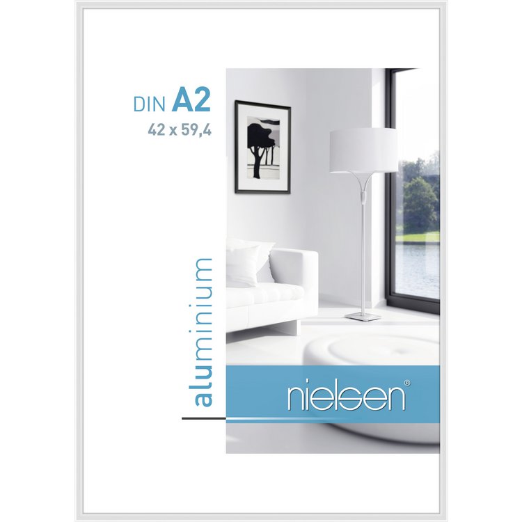 Alu-Bilderrahmen Classic 42x59.4 Weiß glanz 34156