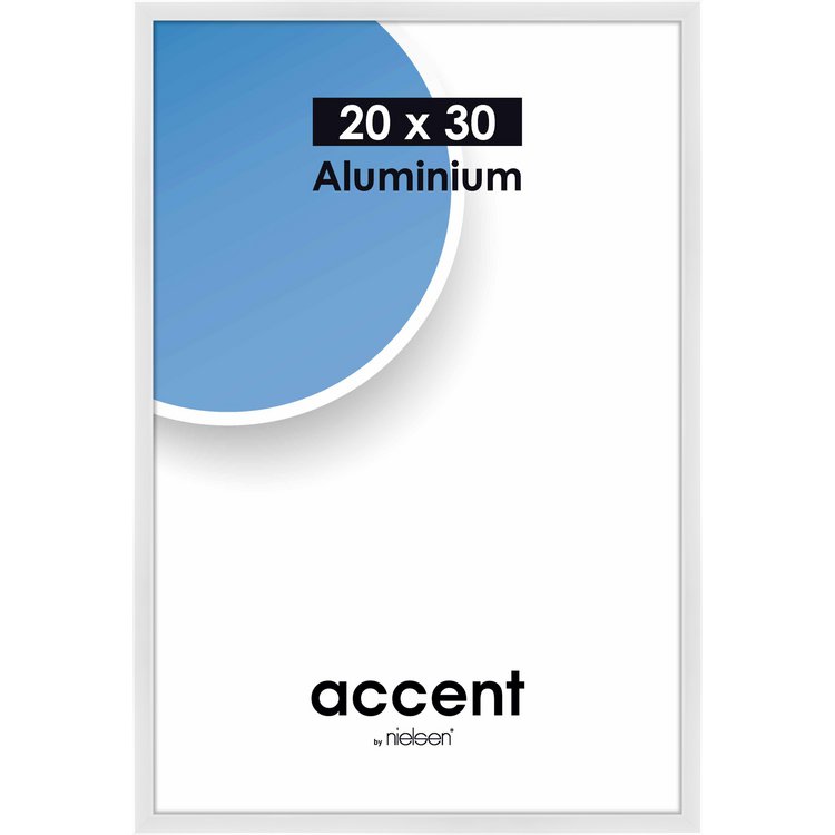 Alu-Rahmen Accent 20x30 Weiß glanz 53539