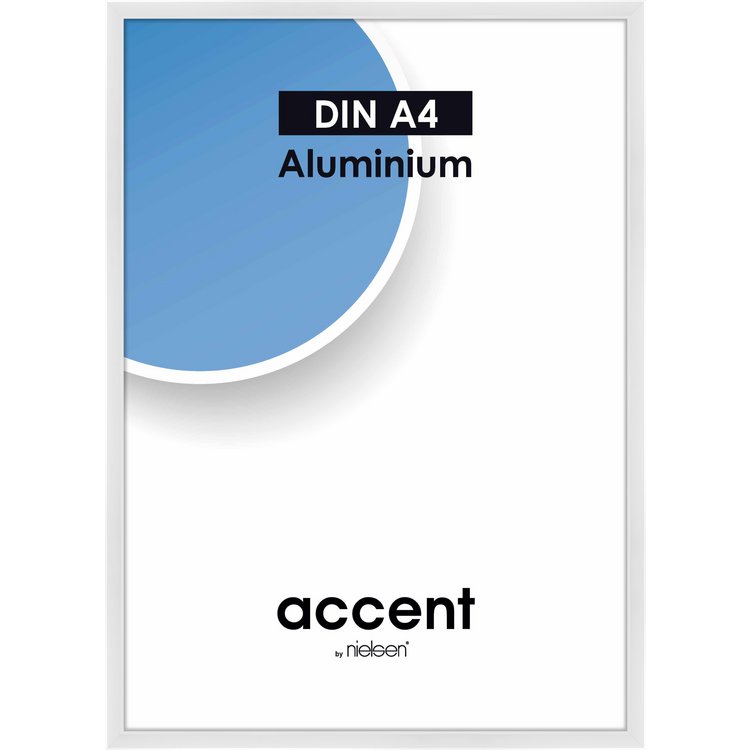 Alu-Rahmen Accent 21x29.7 Weiß glanz 52139