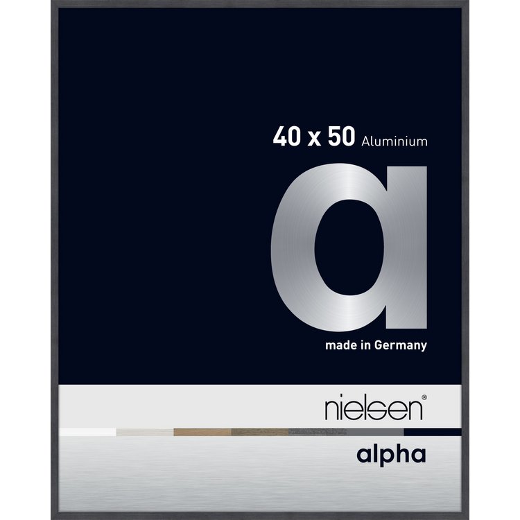 Alu-Rahmen Alpha 40x50 Grau 1640526