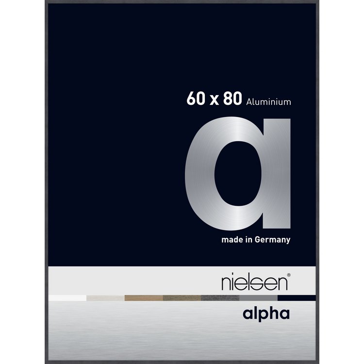 Alu-Rahmen Alpha 60x80 Grau 1662526