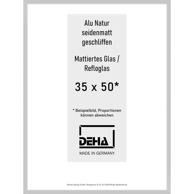 Alu-Rahmen Deha Profil II 35 x 50 Alu Natur Reflo 0002RG-012-NAMA