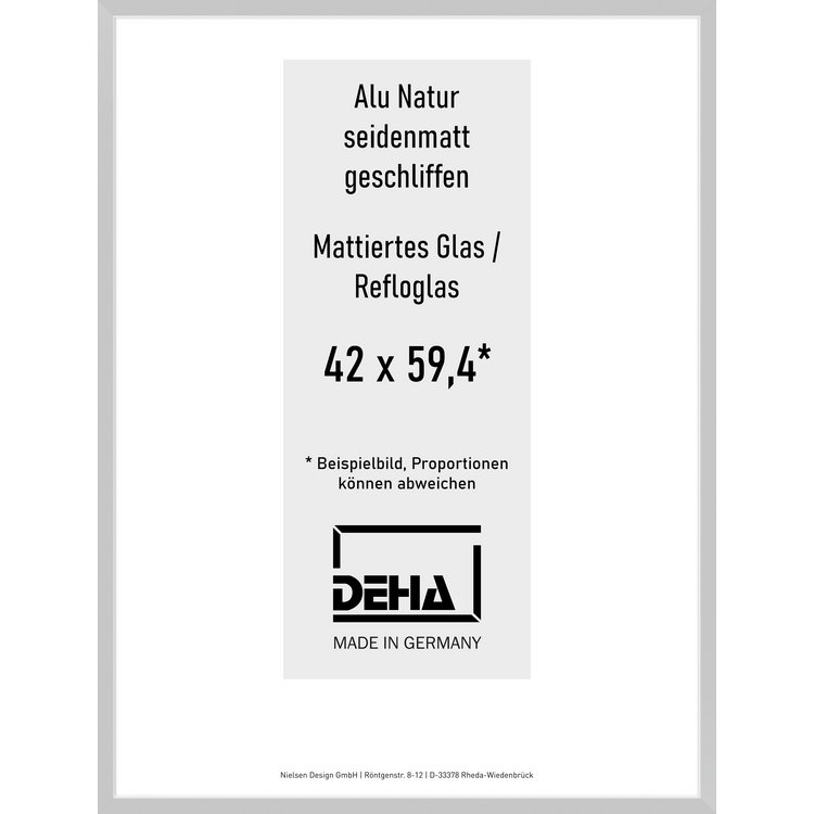 Alu-Rahmen Deha Profil II 42 x 59,4 Alu Natur Reflo 0002RG-003-NAMA