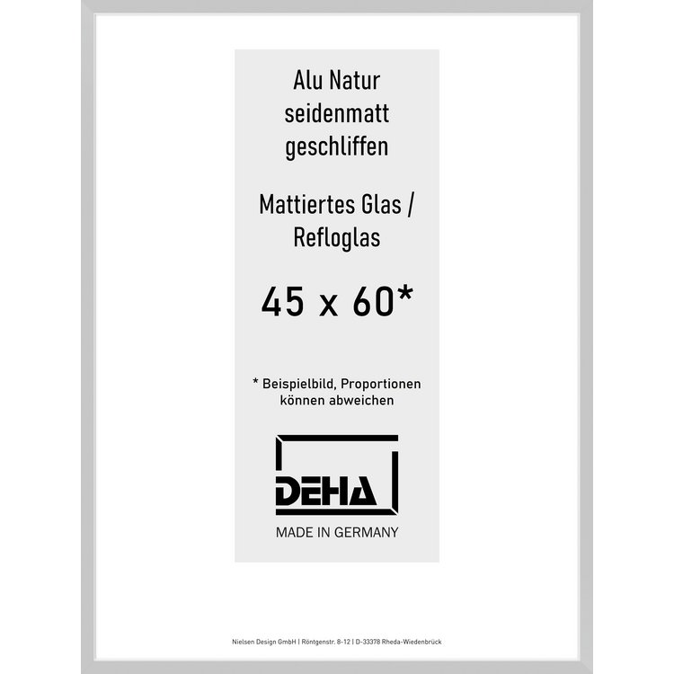Alu-Rahmen Deha Profil II 45 x 60 Alu Natur Reflo 0002RG-016-NAMA
