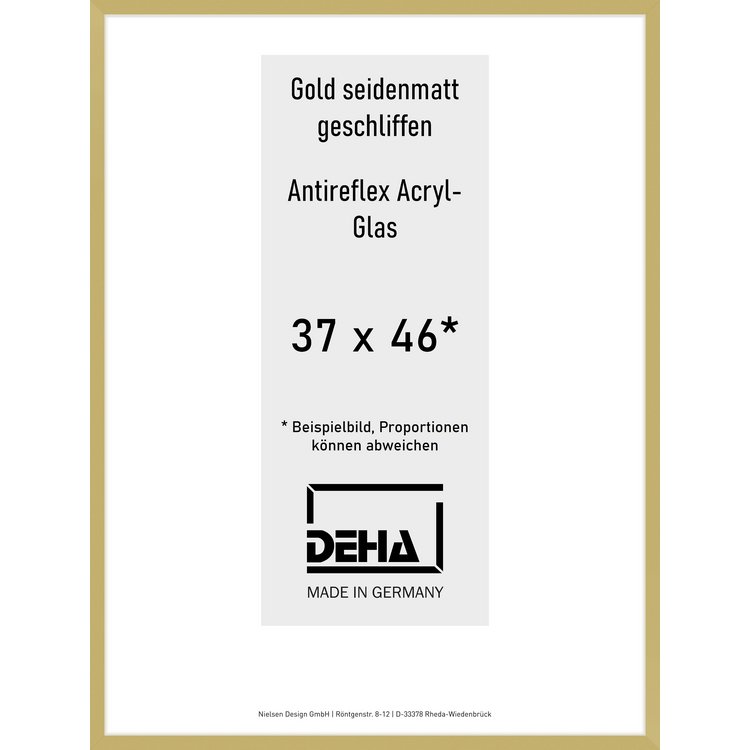 Alu-Bilderrahmen Deha Profil II 37 x 46 Gold AR-Acryl 0002EA-013-GOMA