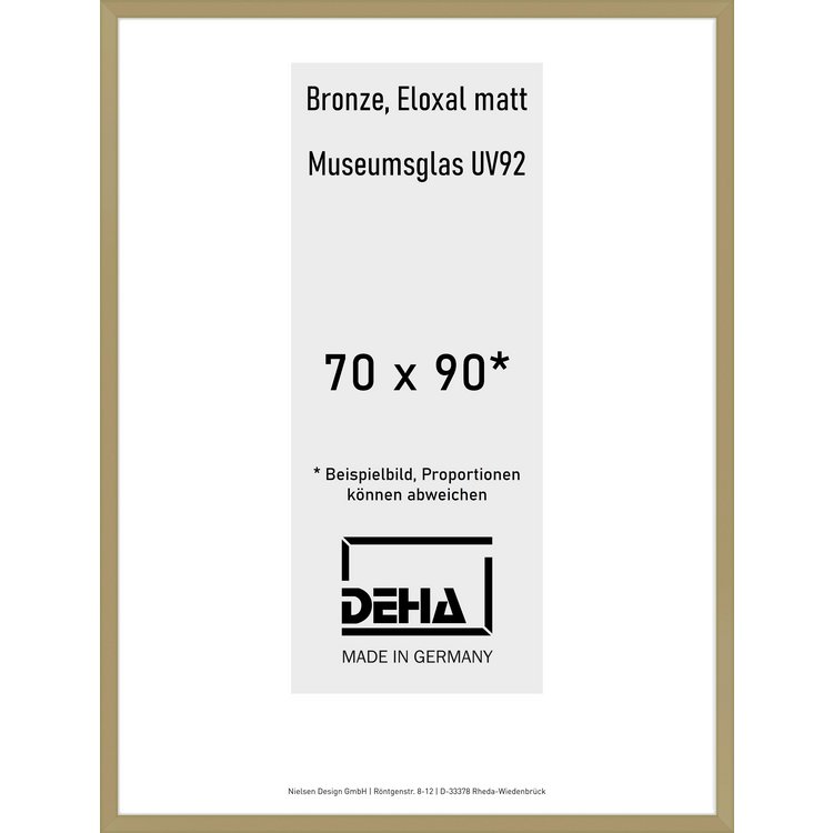 Alu-Rahmen Deha Profil V 70 x 90 Bronze M.UV92 0005MG-032-BRON