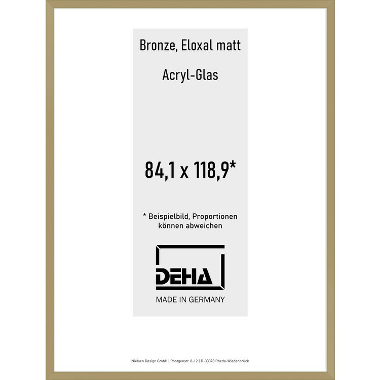 Alu-Rahmen Deha Profil V 84,1 x 118,9 Bronze Acryl 0005AG-005-BRON