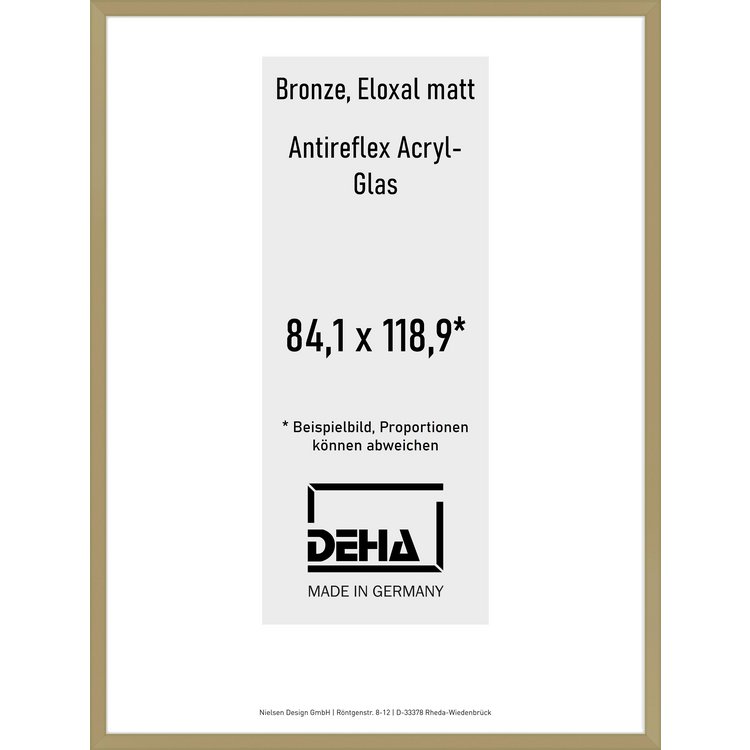 Alu-Rahmen Deha Profil V 84,1 x 118,9 Bronze AR-Acryl 0005EA-005-BRON