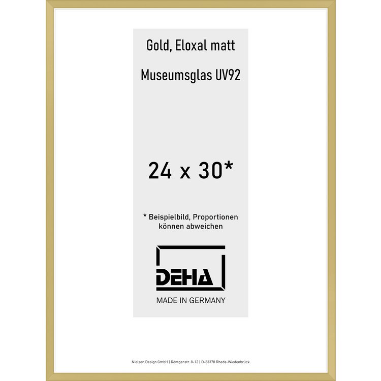 Alu-Rahmen Deha Profil V 24 x 30 Gold M.UV92 0005MG-008-GOMA
