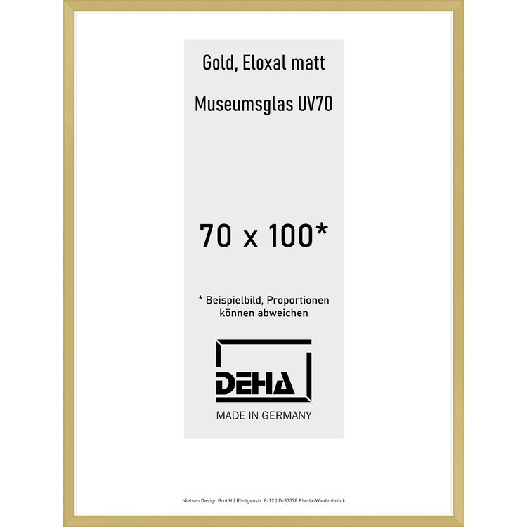 Alu-Rahmen Deha Profil V 70 x 100 Gold M.UV70 0005M6-033-GOMA