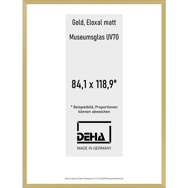 Alu-Rahmen Deha Profil V 84,1 x 118,9 Gold M.UV70 0005M6-005-GOMA