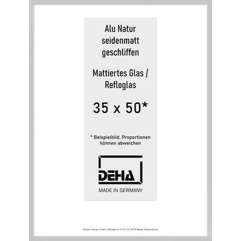Alu-Rahmen Deha Profil II 35 x 50 Alu Natur Reflo 0002RG-012-NAMA