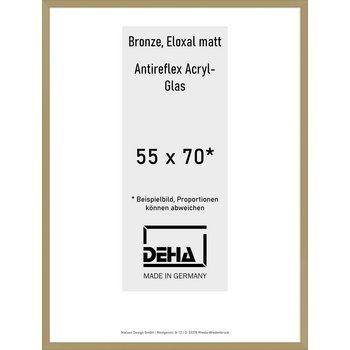 Alu-Rahmen Deha Profil V 55 x 70 Bronze AR-Acryl 0005EA-021-BRON
