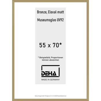 Alu-Rahmen Deha Profil V 55 x 70 Bronze M.UV92 0005MG-021-BRON