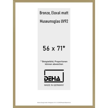 Alu-Rahmen Deha Profil V 56 x 71 Bronze M.UV92 0005MG-023-BRON