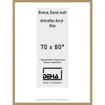 Alu-Rahmen Deha Profil V 70 x 80 Bronze AR-Acryl 0005EA-031-BRON