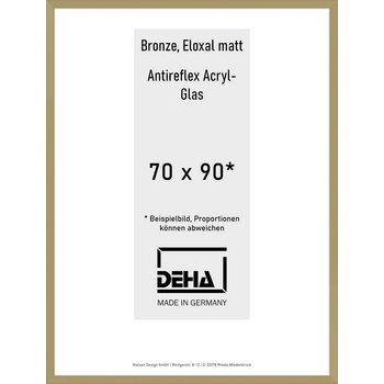 Alu-Rahmen Deha Profil V 70 x 90 Bronze AR-Acryl 0005EA-032-BRON