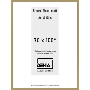 Alu-Rahmen Deha Profil V 70 x 100 Bronze Acryl 0005AG-033-BRON