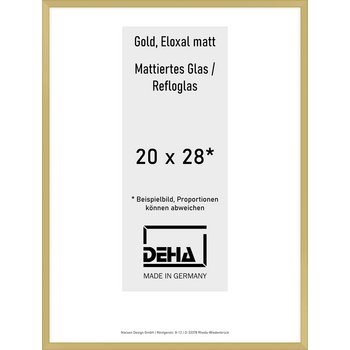 Alu-Rahmen Deha Profil V 20 x 28 Gold Reflo 0005RG-007-GOMA