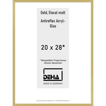 Alu-Rahmen Deha Profil V 20 x 28 Gold AR-Acryl 0005EA-007-GOMA