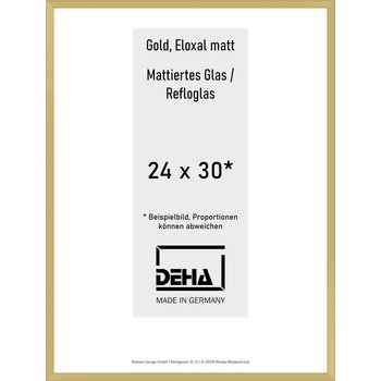 Alu-Rahmen Deha Profil V 24 x 30 Gold Reflo 0005RG-008-GOMA