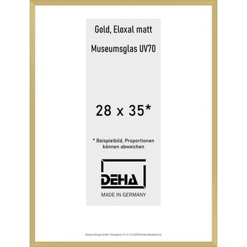 Alu-Rahmen Deha Profil V 28 x 35 Gold M.UV70 0005M6-009-GOMA