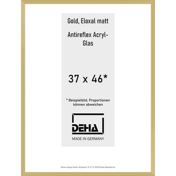 Alu-Rahmen Deha Profil V 37 x 46 Gold AR-Acryl 0005EA-013-GOMA