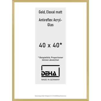 Alu-Rahmen Deha Profil V 40 x 40 Gold AR-Acryl 0005EA-014-GOMA