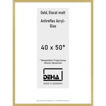 Alu-Rahmen Deha Profil V 40 x 50 Gold AR-Acryl 0005EA-015-GOMA