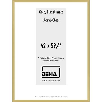 Alu-Rahmen Deha Profil V 42 x 59,4 Gold Acryl 0005AG-003-GOMA