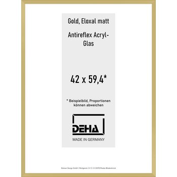 Alu-Rahmen Deha Profil V 42 x 59,4 Gold AR-Acryl 0005EA-003-GOMA