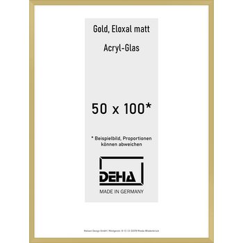 Alu-Rahmen Deha Profil V 50 x 100 Gold Acryl 0005AG-044-GOMA