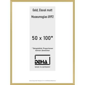 Alu-Rahmen Deha Profil V 50 x 100 Gold M.UV92 0005MG-044-GOMA