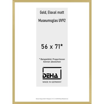 Alu-Rahmen Deha Profil V 56 x 71 Gold M.UV92 0005MG-023-GOMA