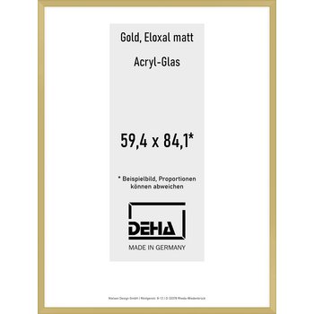 Alu-Rahmen Deha Profil V 59,4 x 84,1 Gold Acryl 0005AG-004-GOMA