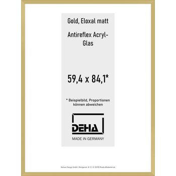 Alu-Rahmen Deha Profil V 59,4 x 84,1 Gold AR-Acryl 0005EA-004-GOMA