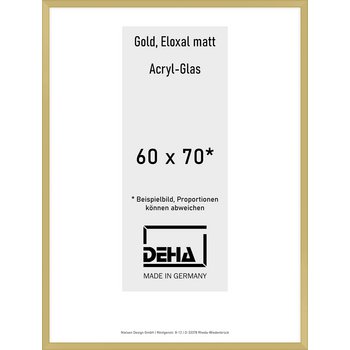 Alu-Rahmen Deha Profil V 60 x 70 Gold Acryl 0005AG-025-GOMA