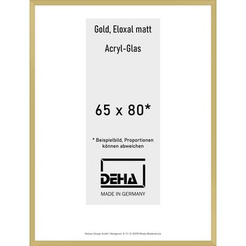 Alu-Rahmen Deha Profil V 65 x 80 Gold Acryl 0005AG-028-GOMA