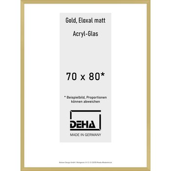 Alu-Rahmen Deha Profil V 70 x 80 Gold Acryl 0005AG-031-GOMA