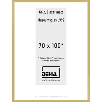 Alu-Rahmen Deha Profil V 70 x 100 Gold M.UV92 0005MG-033-GOMA