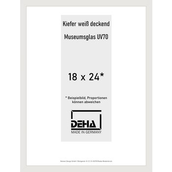 Holz-Rahmen Deha A 25 18 x 24 Kiefer weiß deckend M.UV70 0A25M6-006-KWDE