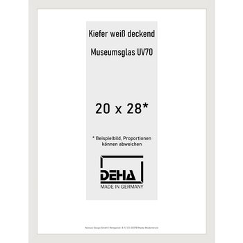 Holz-Rahmen Deha A 25 20 x 28 Kiefer weiß deckend M.UV70 0A25M6-007-KWDE