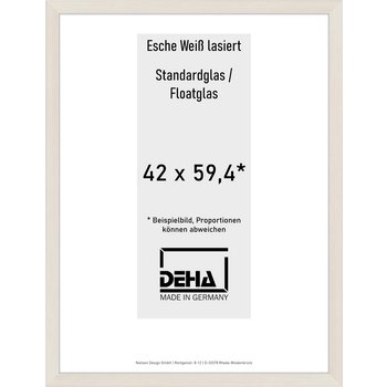 Distanzbilderrahmen Deha A 30 42 x 59,4 Esche Weiß lasiert Float 0A30NG-003-930511