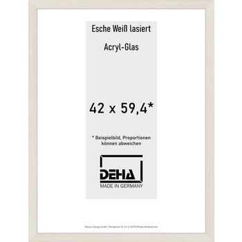 Distanzbilderrahmen Deha A 30 42 x 59,4 Esche Weiß lasiert Acryl 0A30AG-003-930511