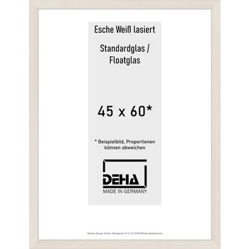 Distanzbilderrahmen Deha A 30 45 x 60 Esche Weiß lasiert Float 0A30NG-016-930511