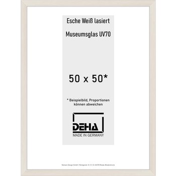 Distanzbilderrahmen Deha A 30 50 x 50 Esche Weiß lasiert M.UV70 0A30M6-017-930511