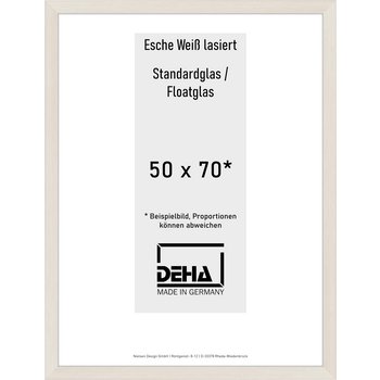 Distanzbilderrahmen Deha A 30 50 x 70 Esche Weiß lasiert Float 0A30NG-020-930511