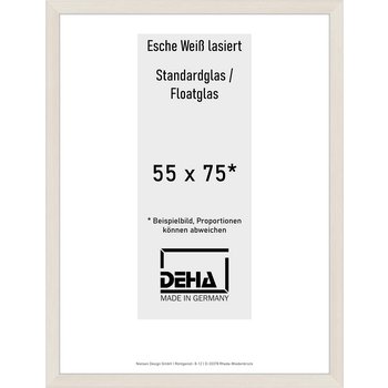 Distanzbilderrahmen Deha A 30 55 x 75 Esche Weiß lasiert Float 0A30NG-022-930511