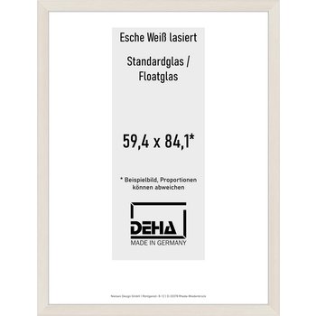 Distanzbilderrahmen Deha A 30 59,4 x 84,1 Esche Weiß lasiert Float 0A30NG-004-930511