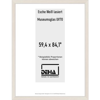 Distanzbilderrahmen Deha A 30 59,4 x 84,1 Esche Weiß lasiert M.UV70 0A30M6-004-930511